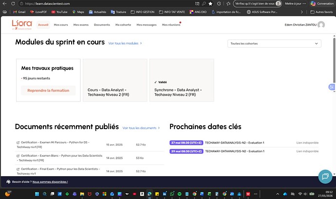 capture tableau de bord